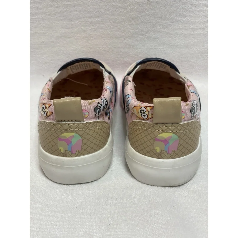 Bluey Bingo GIRLS Canvas‎ Slip-on Shoes kids Size 8 GROUNDUP Pink & Yellow